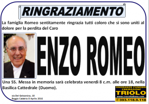 enzo romeo ringraz