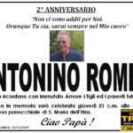 Antonino Romeo 2° anniversario